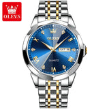 OLEVS LUXURY Couple Watch Solid Stainless