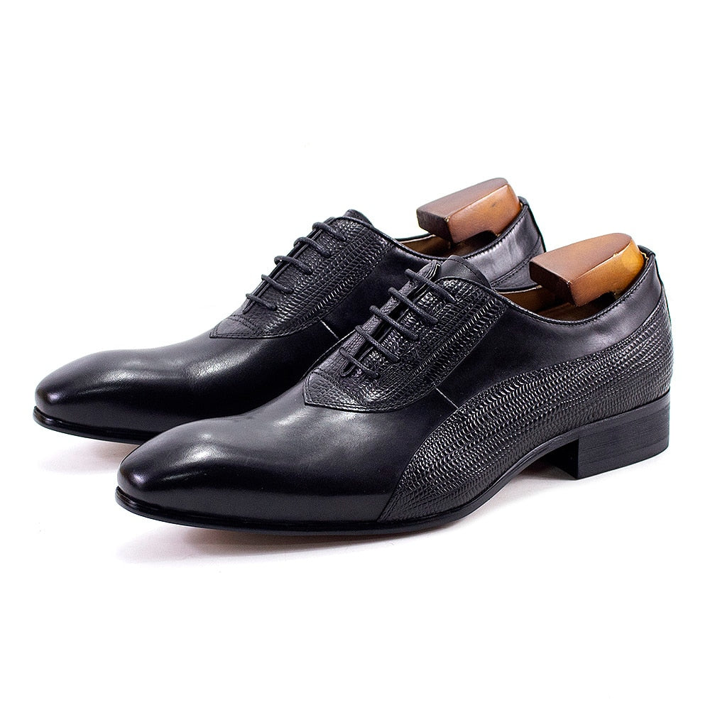 Men Genuine Hand-polished Leather Shoes
