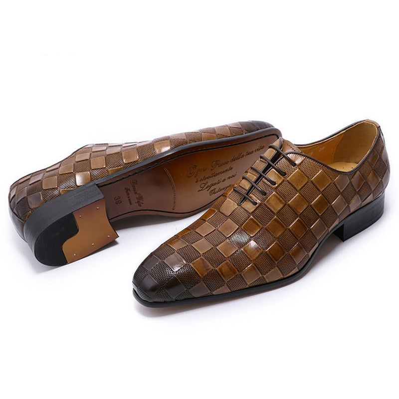 Luxury Italian Leather Dress Shoes For Men