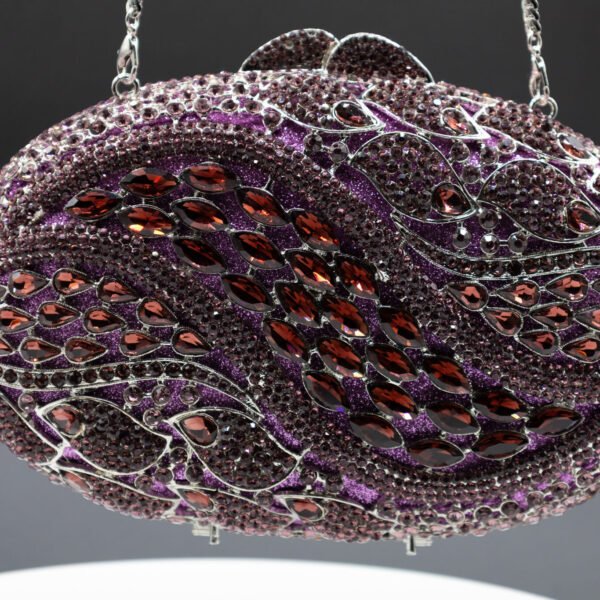 GLITTERATI GALA PURSE-PURPLE
