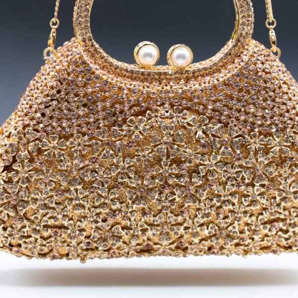 Sparkle Soiree Handheld Pouch Clutch - Gold