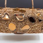 OPULENT COUTURE CYLINDER CLUTCH ROSE GOLD