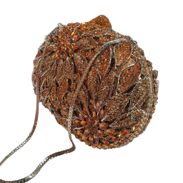 ARIA SPARKLES CLUTCH-ROSE GOLD