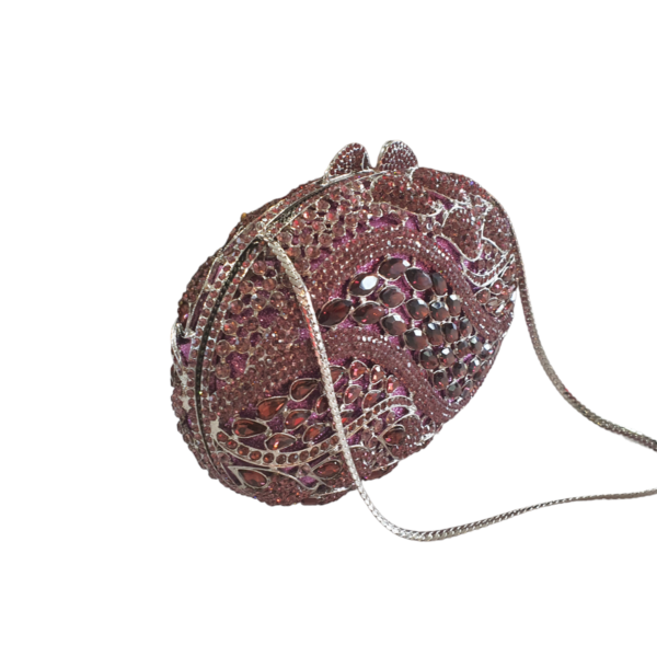 GLITTERATI GALA PURSE-PURPLE
