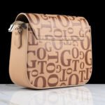 ESSENCE TOP GRAIN LEATHER BAG- BROWN