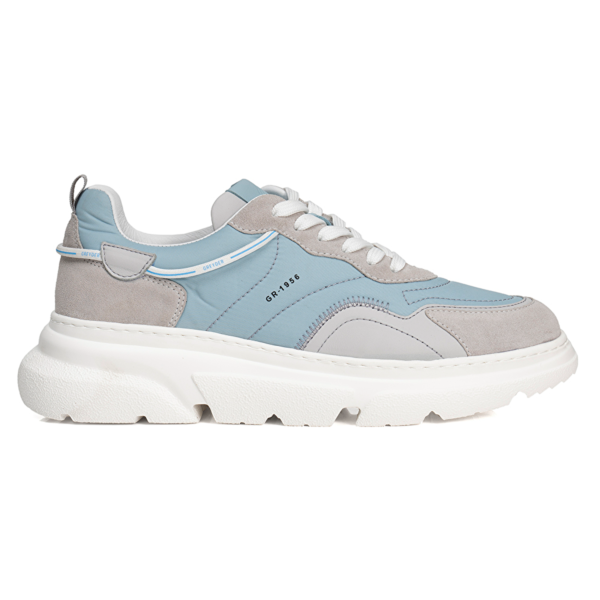 Classic Elegance Greyder Premium Full-Grain Leather Trainer Grey