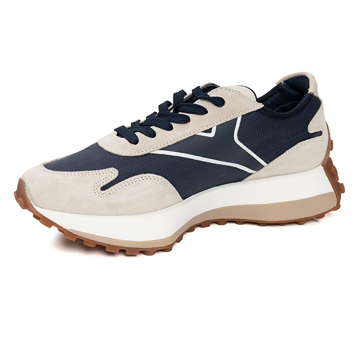 Greyder Prestige Court  All-Leather Sneaker 3Y1SA15401 Bone - Image 1